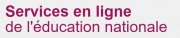 Services en ligne de l'éducation nationale
